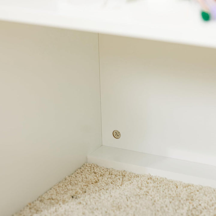 SoBuy KMB74-W Kinder Spielzeugtruhe Spielzeugkiste mit Deckel Aufbewahrungsbox Kinder Spielzeugbox S