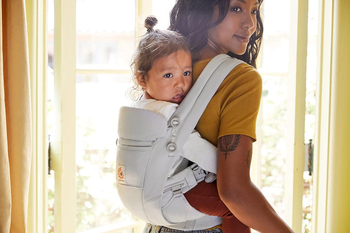 Ergobaby Omni Dream Babytrage für Neugeborene ab Geburt bis 20,4kg, 4 Positionen SoftTouch Cotton Er