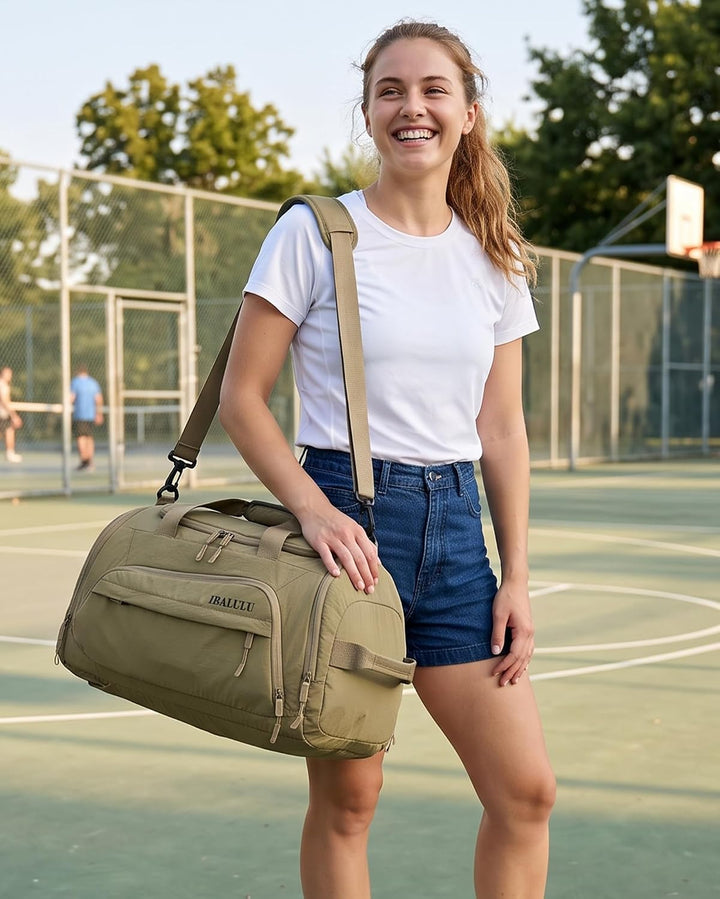 Sporttasche mit Rucksackfunktion - Reisetasche mit Schuhfach und Nassfach, Wasserdicht Gym Bag für H