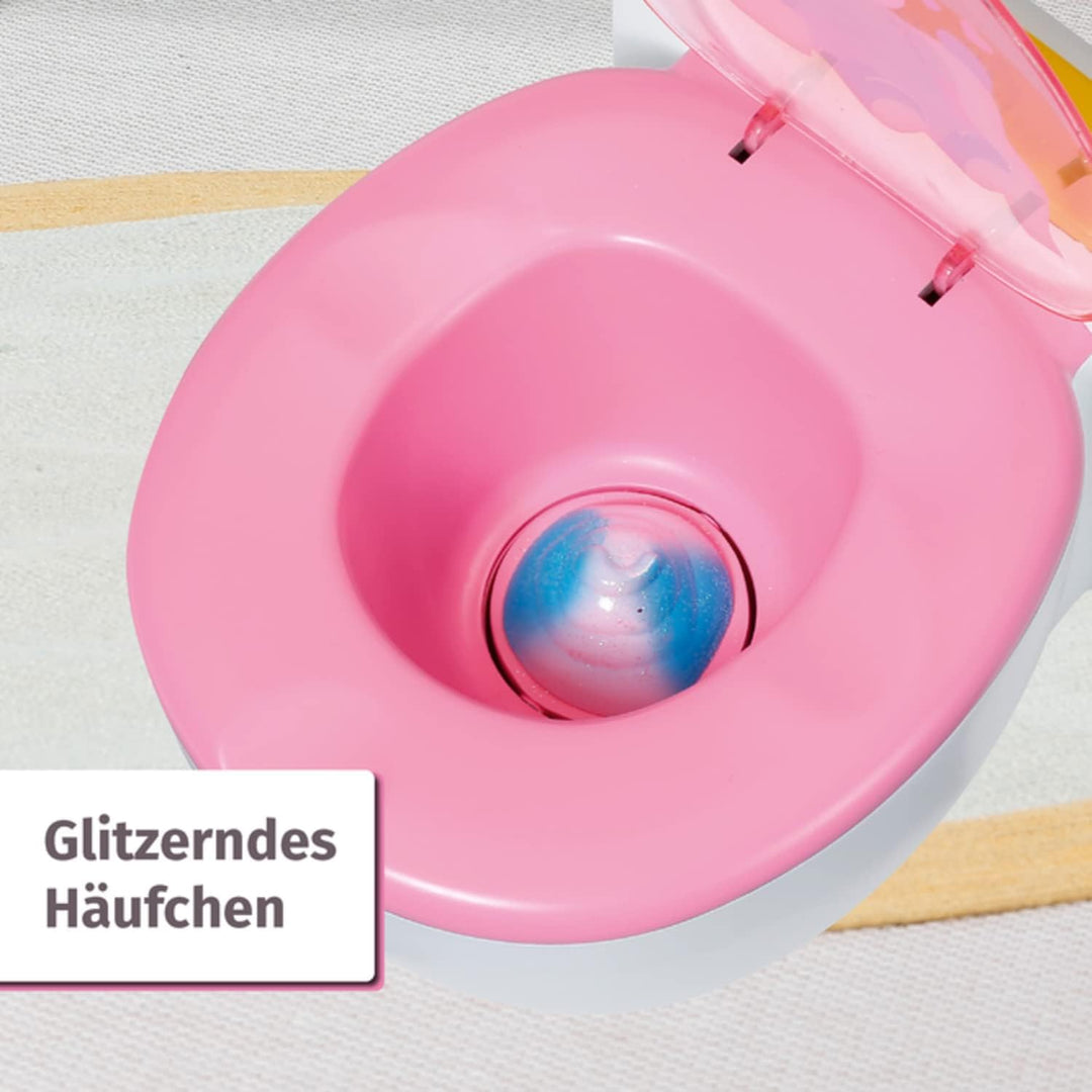 BABY born Toilette für Puppen mit Geräuschfunktion und Häufchen zum wegspülen, 828373 Zapf Creation,