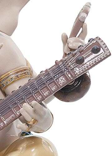 LLADRÓ Figur Veena Ganesha. Ganesha. Porzellan.