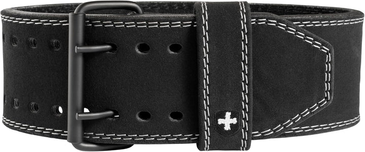Harbinger 10mm Powerlifting Belt – Robuster Leder-Gürtel, 10 cm breit, Maximale Rücken- & Kernunters