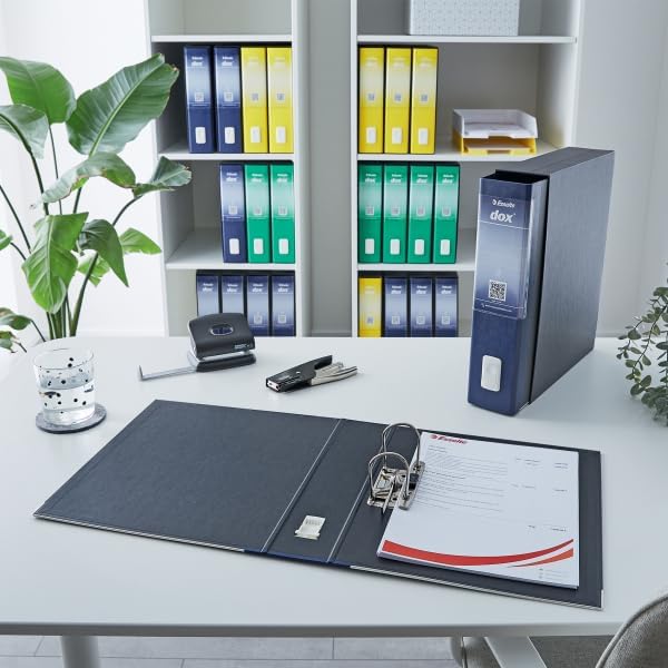Rexel Dox Aktenordner (DIN A4 Inhalt) 6 Stück weiss