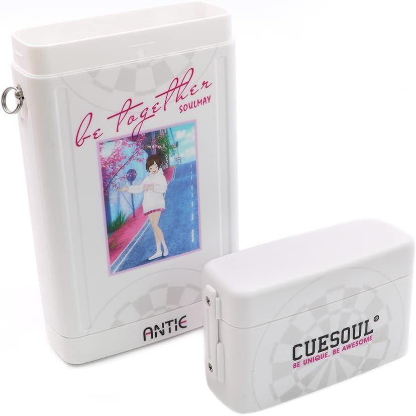 CUESOUL ANTIE Hard Dart Case, Hält 6 Dartpfeile mit Stahlspitze/Softspitze und zusätzliches Zubehör,