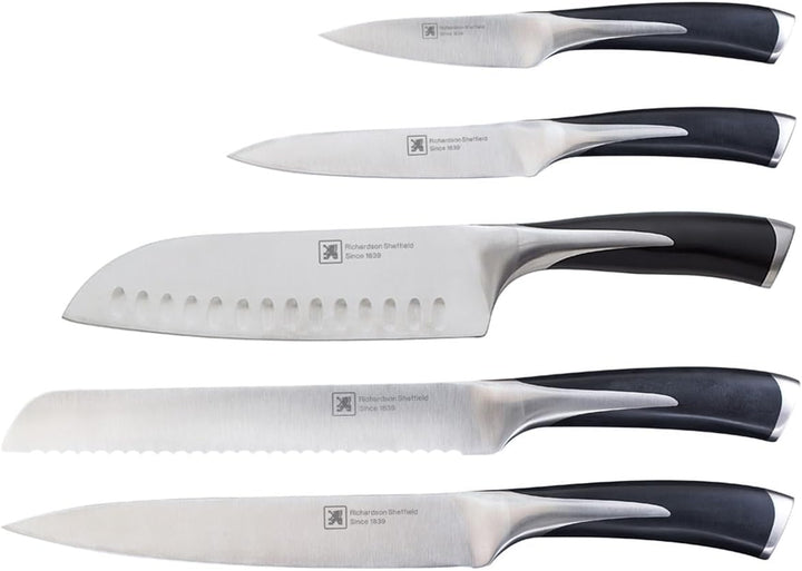 Richardson Sheffield KYU Kochmesser, extrem harter Edelstahl, rutschfeste Griffe, spülmaschinenfest
