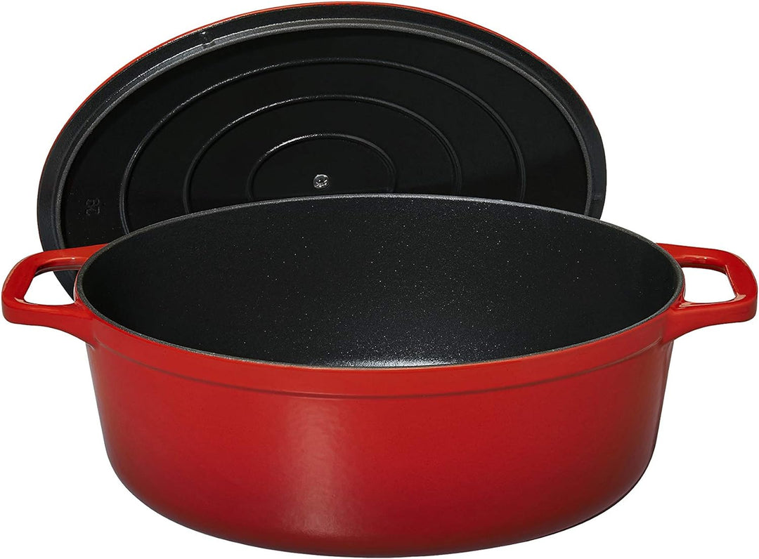 Chasseur - Gusseisen Bräter oval 33 cm - 7,1 L - Rubinrot 4733 Rubinrot Oval 7,1 L, Rubinrot Oval 7,