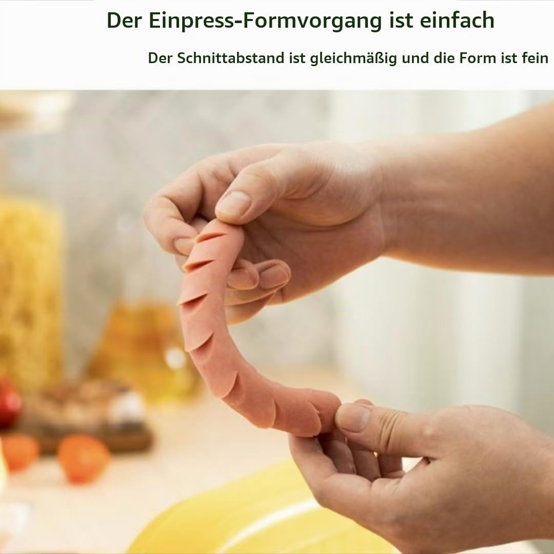 Hot Dog Slicing Tool - Edelstahl Criss-Cross Hot Dog Slicer für perfekte Schnitte - Ideal zum Grille