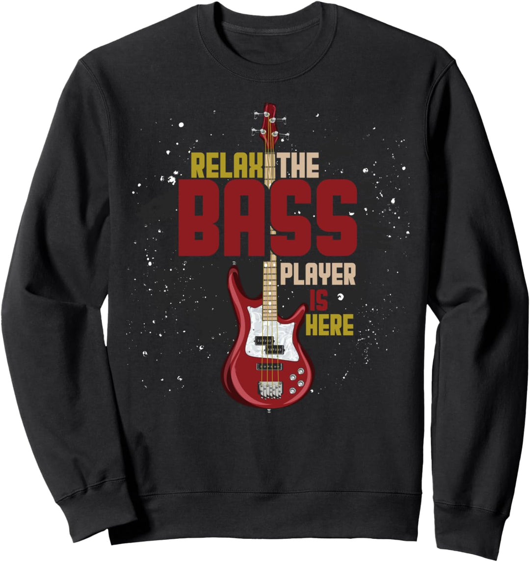 Bass Gitarrist Rock Musik Bassist Lustiges Bass Gitarre Sweatshirt