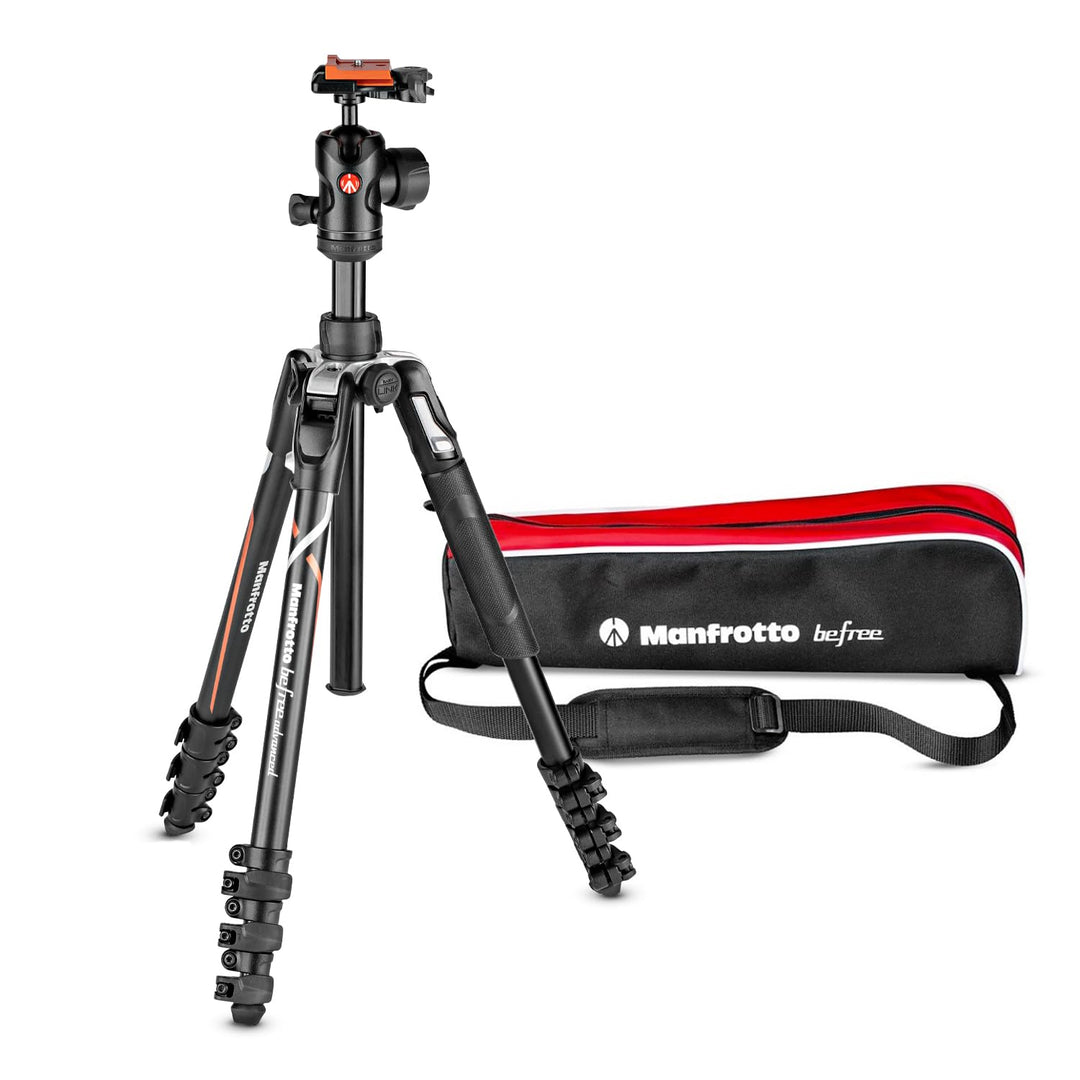 Manfrotto Befree Advanced Kamerstativ-Kit, Kompatibel mit Sony Alpha7 und Alpha9 Kameras, Reisestati