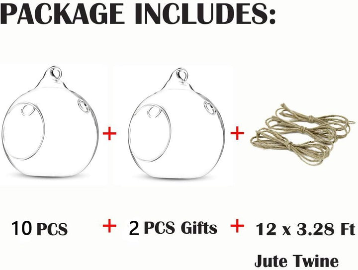 Nuptio 12 Stücke 8cm Hängen Glaskugel Teelicht Kerzenhalter Paket Aktualisiert Hause Hochzeit Mittel