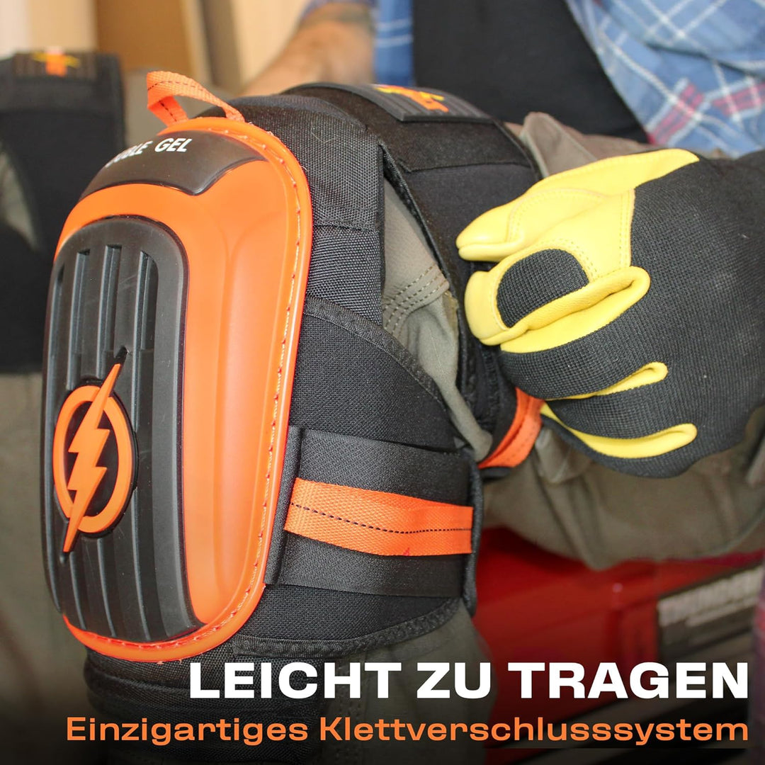 Thunderbolt Knieschoner für Männer, Bau-Knieschoner für die Arbeit für Männer und Frauen, mit Doppel