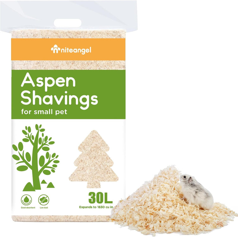Niteangel Aspen-Einstreu für Hamster, Zwerghamster, Gerbils, Mäuse, Degus, Ratten, Kaninchen, Hasen,