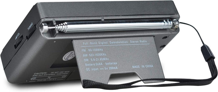 Songway Vollband AM/FM/SW DSP Radio Stereo Lautsprecher LCD Display Wecker Sleep Timer Pocket Radio