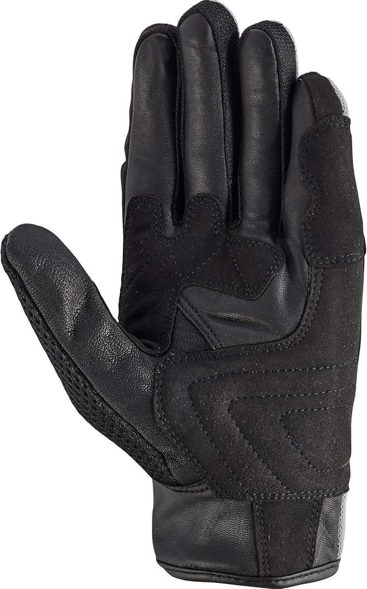 Oxford Motorradhandschuhe kurz Motorrad Handschuh Brisbane Air Sommer Handschuh grau/schwarz/rot 3XL