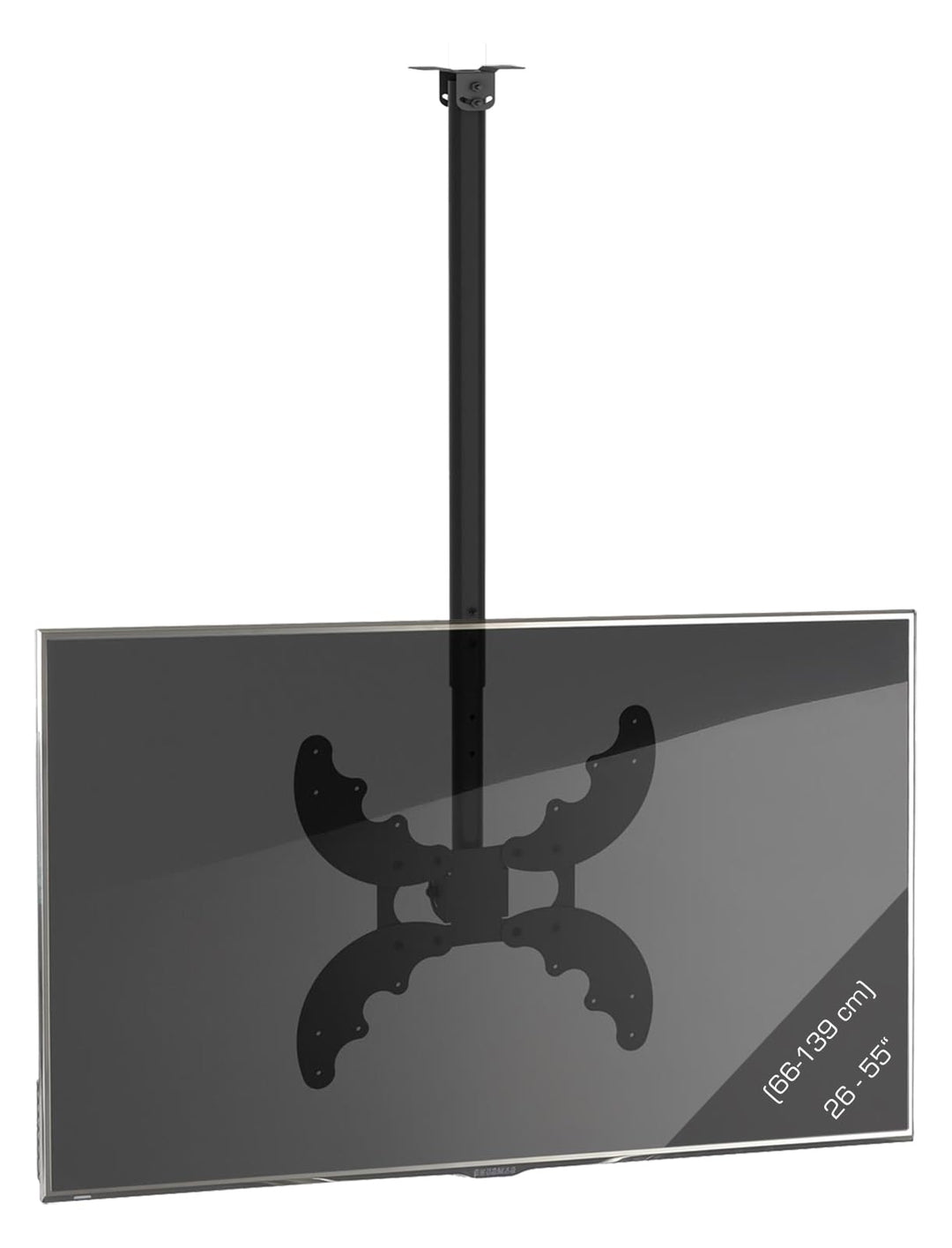 VCM Universelle LED TV Deckenhalterung 26-55 Zoll (66-139 cm) Deckenhalter neigbar schwenkbar höhenv
