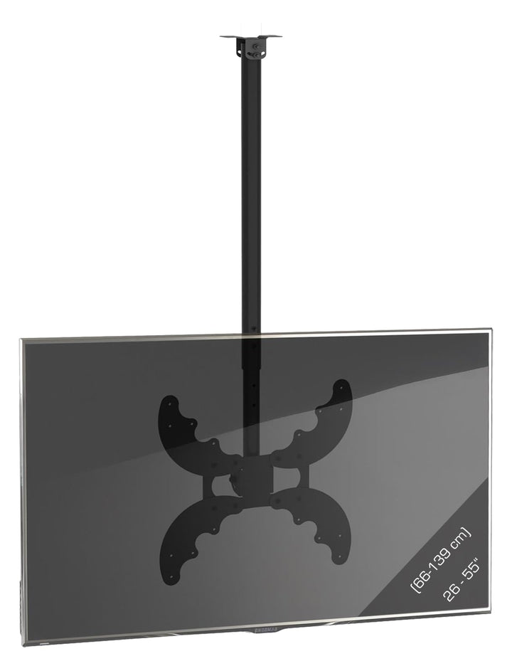 VCM Universelle LED TV Deckenhalterung 26-55 Zoll (66-139 cm) Deckenhalter neigbar schwenkbar höhenv
