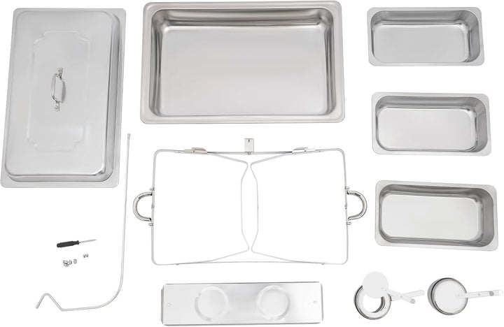 Chafing Dish Professionelle Edelstahl Speisenwärmer Catering Buffets Party Profi Besteck Edelstahl B