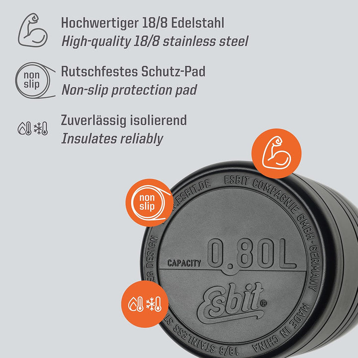 Esbit Foodbehälter Majoris Schwarz 800ml, Schwarz 800ml