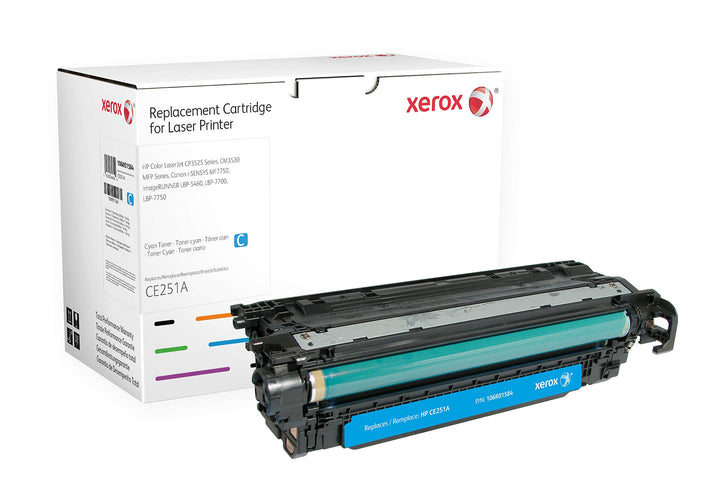 XEROX Original Toner cyan HP CE251A alternativ zu CP3525 Noir, Cyan, Orange, Noir, Cyan, Orange