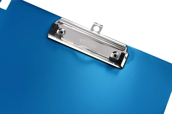 Heidemann Aufklappbare Klemmbrettmappe DIN A4 Plus Photodruck, 11100000 (Mittelblau 3er), Mittelblau