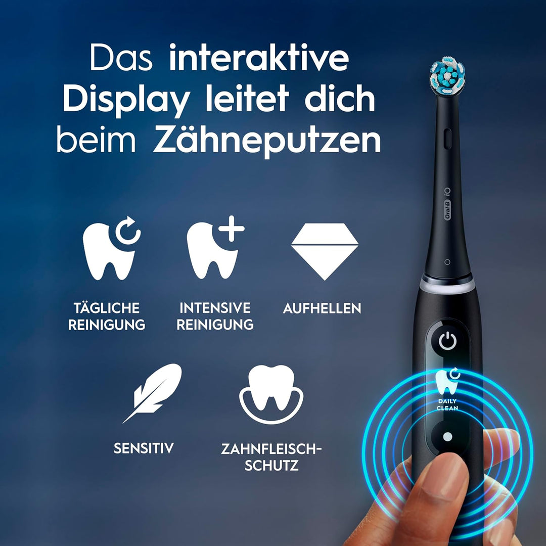 Oral-B iO Series 6 Plus Edition Elektrische Zahnbürste/Electric Toothbrush, PLUS 3 Aufsteckbürsten,