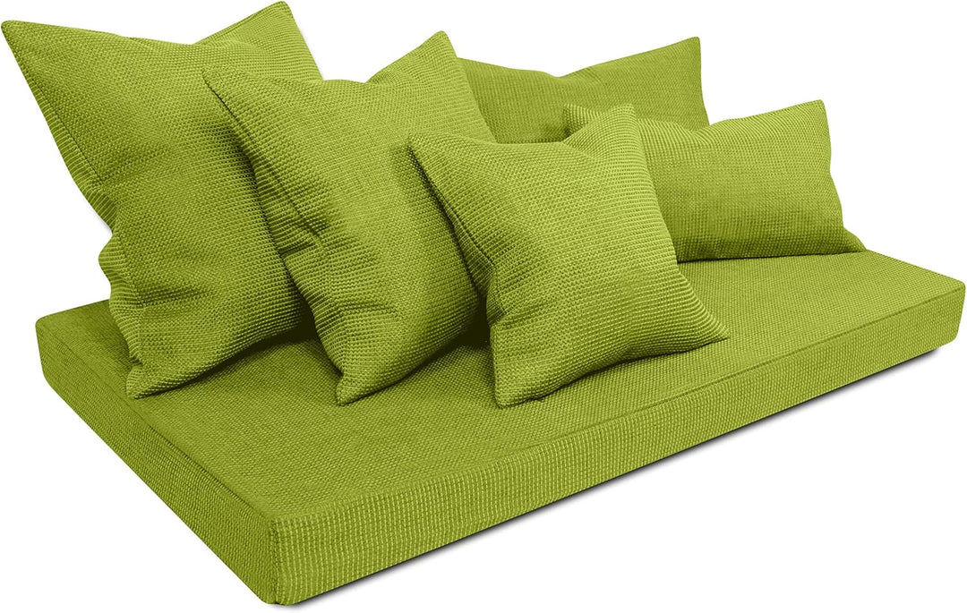 npluseins 2er Pack Kissenhüllen mit Struktur-Muster - Polsteroptik 617.767, 1 Pack (2 Stück) - Kisse