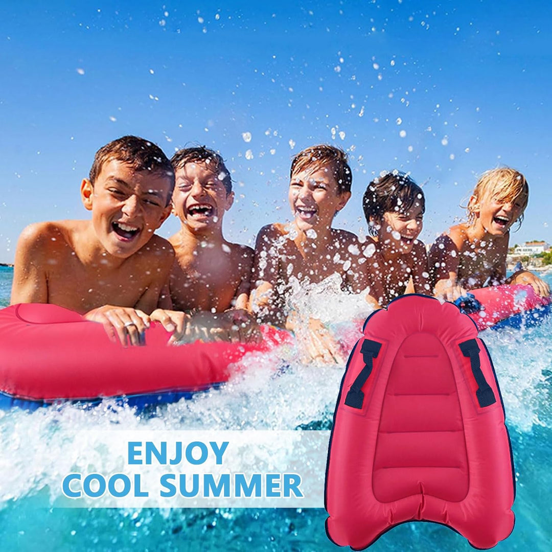 Bocguy Bodyboard Aufblasbar, 75 x 65 x 15 cm Surfbrett Aufblasbar, Schwimmbrett Aufblasbare, Faltbar