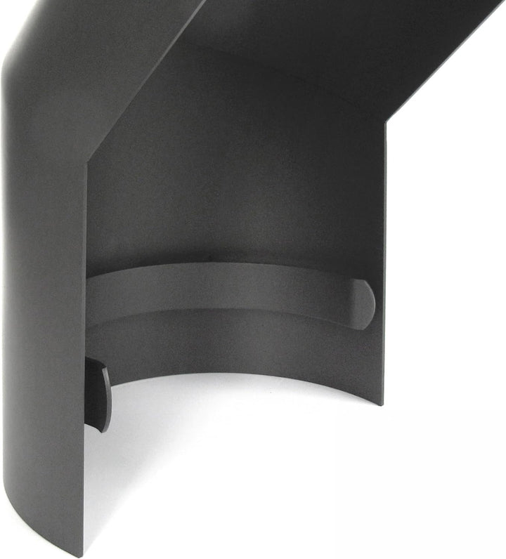raik SH095-120-gg Raik Rauchrohrbogen/Ofenrohr 120mm - Thermoschild 90° gussgrau