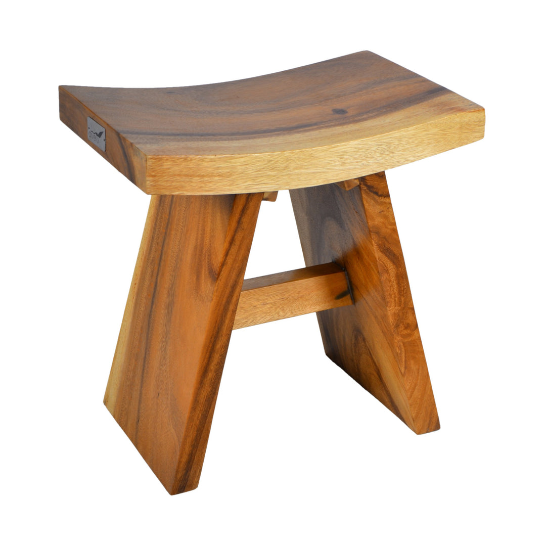 Divero Sitzhocker Tarawa aus Suar Holz, behandelt - Farbe: Braun