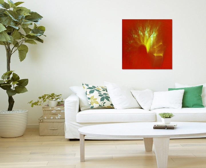 Modernes Wandbild Abstrakt019_60x60cm Abstrakte Kunst Kunstdruck auf Leinwand zeitlose Wohnraum Deko
