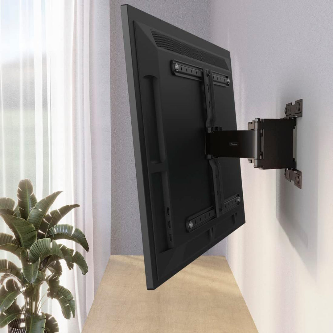 Hama Ultra-Slim TV Wandhalterung für 37"–90" (ultraflache TV-Halterung schwenkbar, neigbar, TV-Arm a