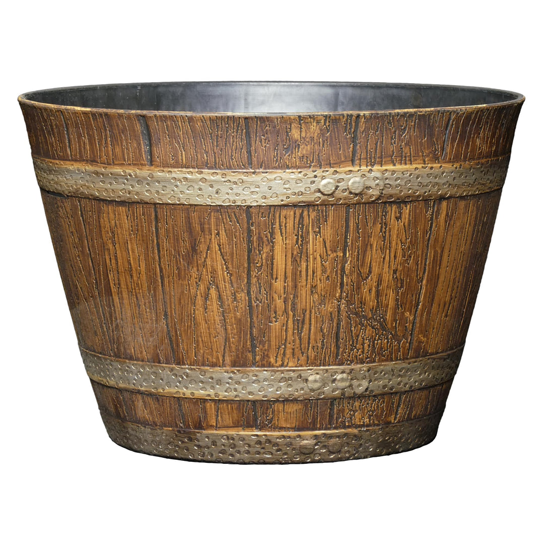 Classic Home and Garden 74 Whiskyfass, 22,9 cm, Eiche im Used-Look 9" Whiskey Barrel Eiche im Used-l
