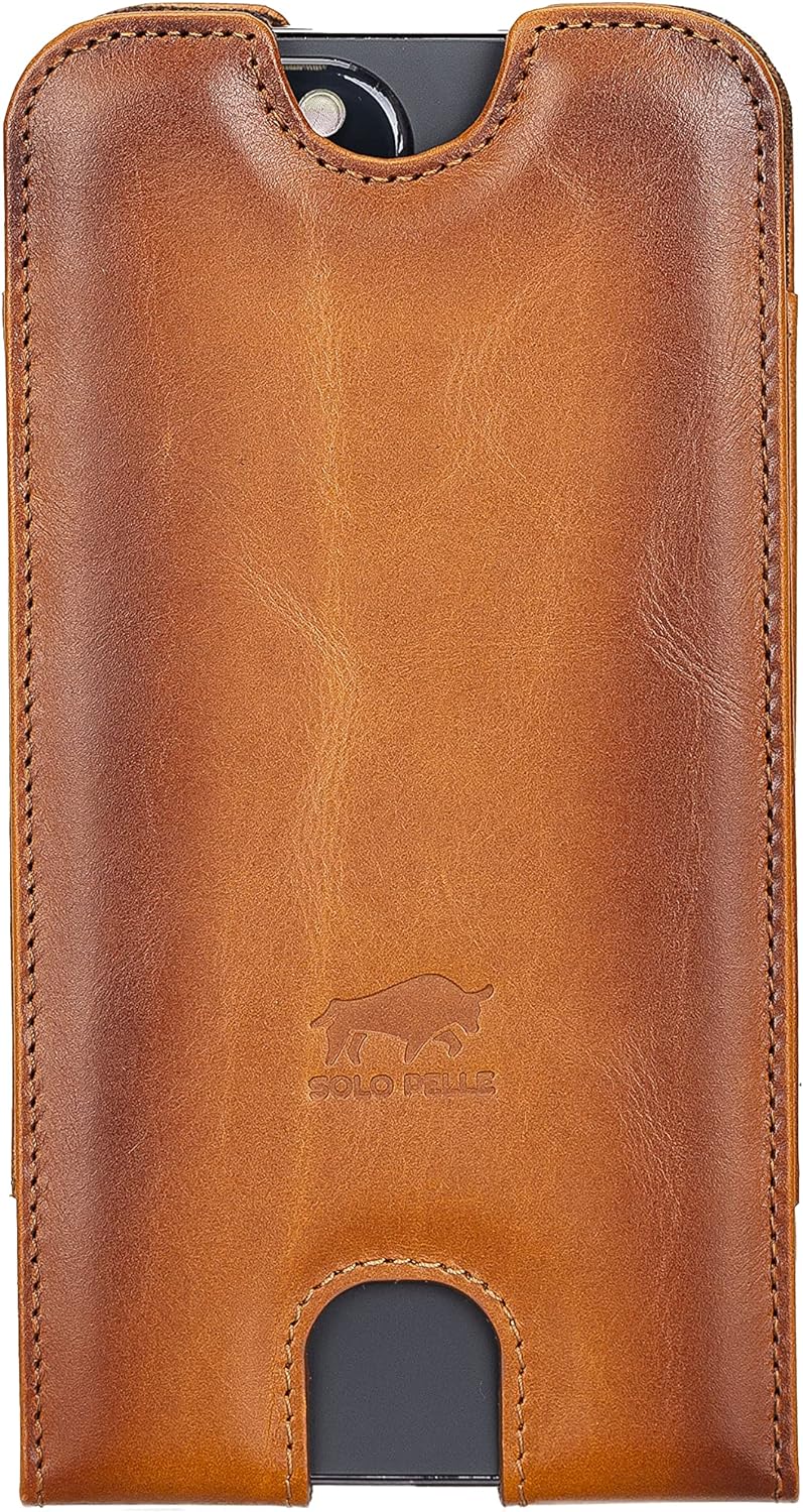 Solo Pelle Lederhülle für das iPhone 12/12 Pro / 13/13 Pro bis 6.1 Zoll Stanford Case Leder Hülle Le
