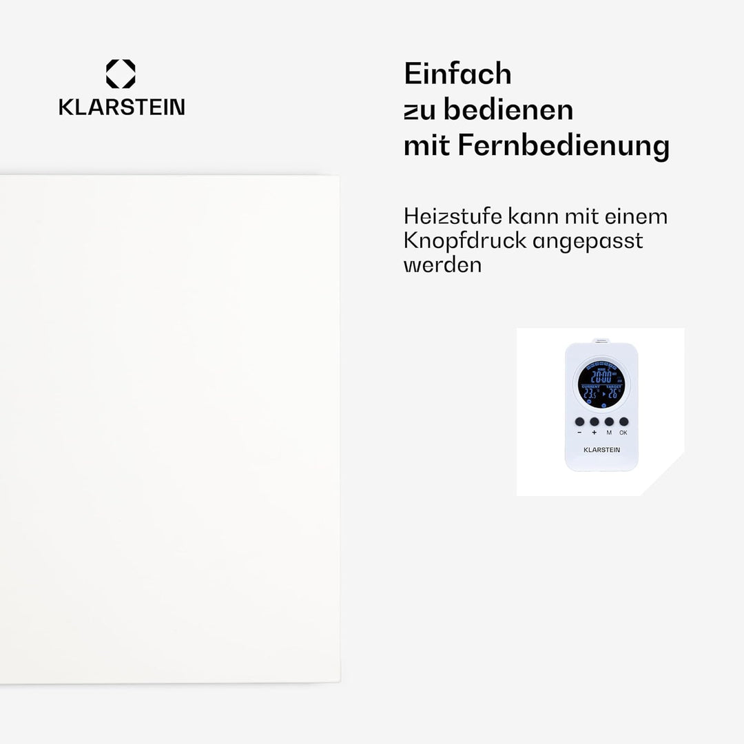 Klarstein Infrarotheizung mit Thermostat, 720W Elektroheizung, Infrarotheizung zur Wandmontage, IR P