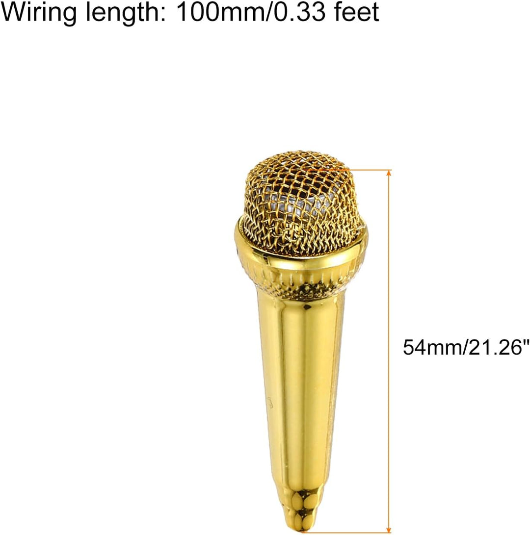 QUARKZMAN 2 Stück Mini Karaoke Mikrofon Kleines Mikrofon für Telefon Mini Karaoke Mikrofon mit Ohrhö