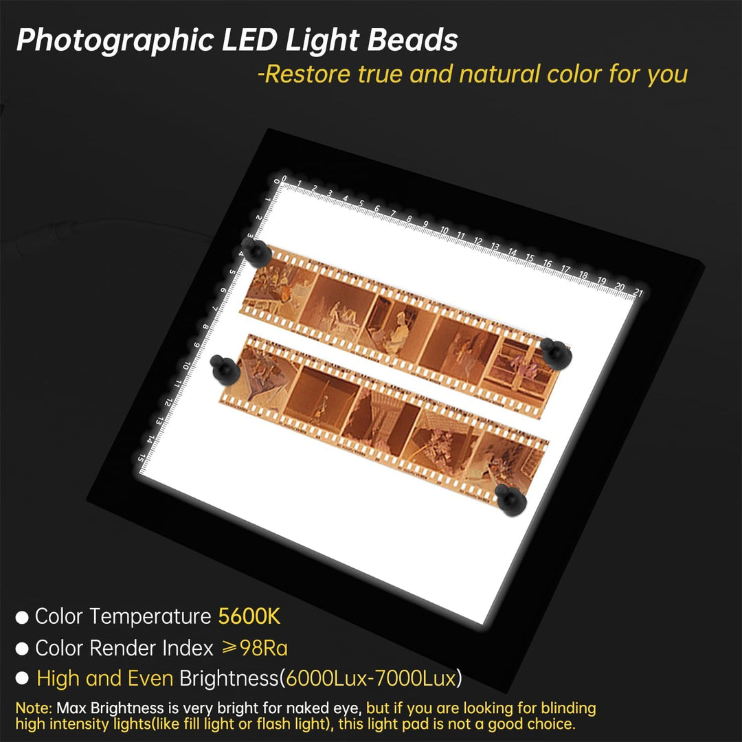 Magnetisch Diascanner Ultradünner Dimmbar LED Leuchtplatte- 21 x 15 Zentimeter-5600K - Hintergrundbe