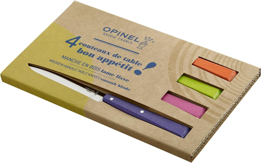 Opinel Messersatz Esprit Pop, versch. Farben Messer Set, Stahl, grau, M