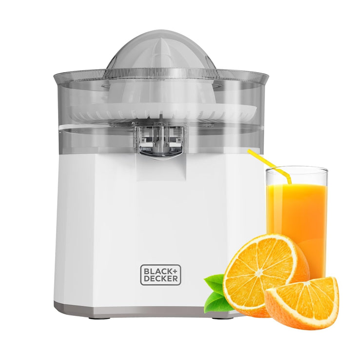 Black+Decker - Zitruspresse BXCJ40E | 40W | Kontinuierliches Ausgiessen | Grosse Presskegel | Edelst