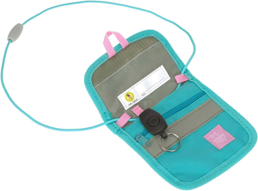 LÄSSIG Schulranzen Regenhülle Unique School Set Slim 7-teilig Turquois türkis