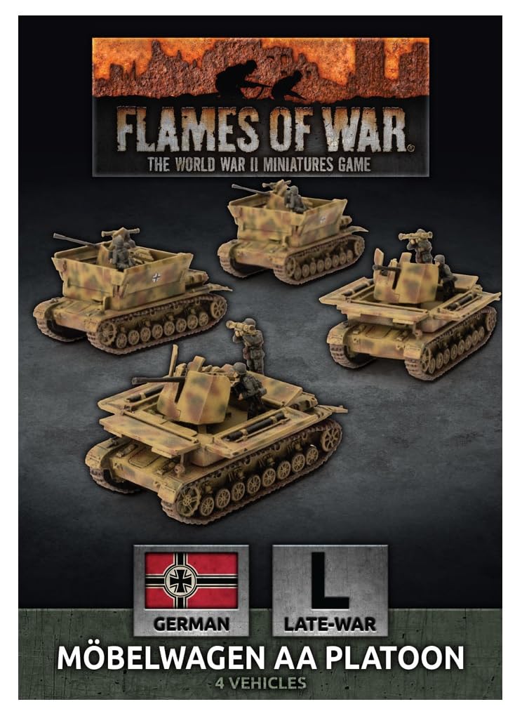 Flames of War: Später Krieg: Deutsch: Mobelwagen 3,7 cm AA Panzer Platton (GBX174)