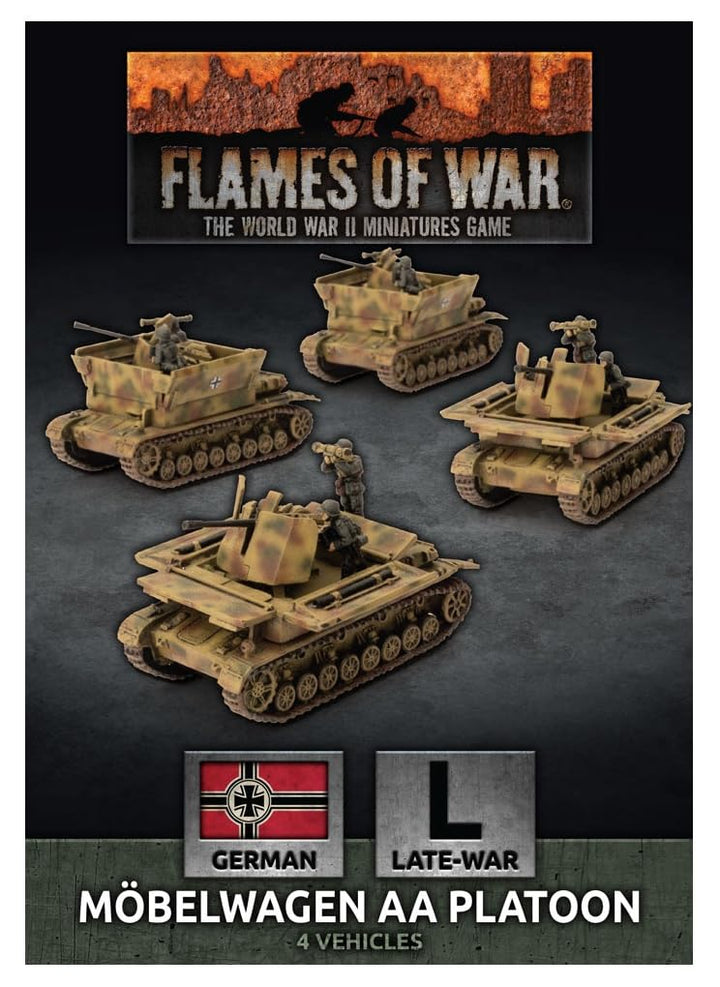 Flames of War: Später Krieg: Deutsch: Mobelwagen 3,7 cm AA Panzer Platton (GBX174)