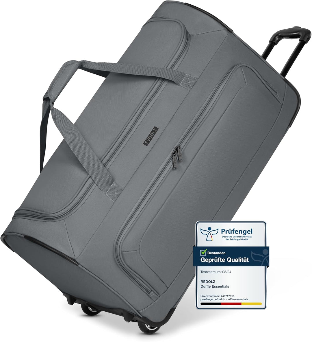 REDOLZ grosse L Trolley-Reisetasche mit Rollen 71 cm | 81 Liter | für Männer & Frauen (Duffle Essent