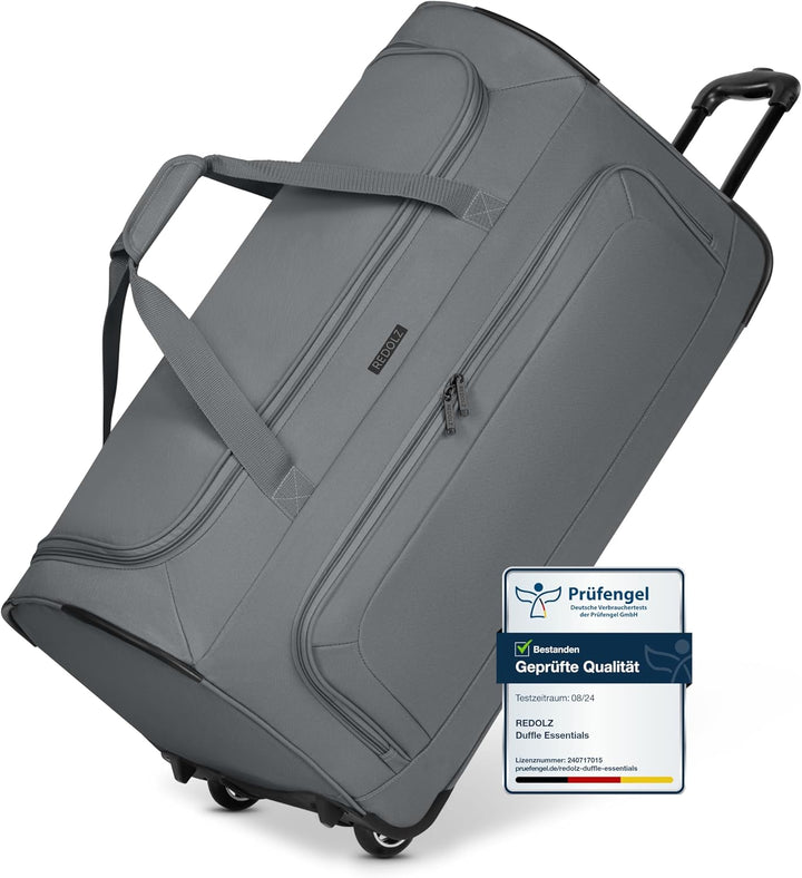 REDOLZ grosse L Trolley-Reisetasche mit Rollen 71 cm | 81 Liter | für Männer & Frauen (Duffle Essent