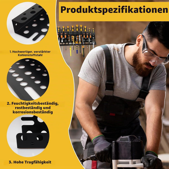 MINGBOLIN 2 Stück 40cm Werkzeug Wandhalterung Werkzeughalter Wand Werkzeug Organizer Wand Zangen Wan