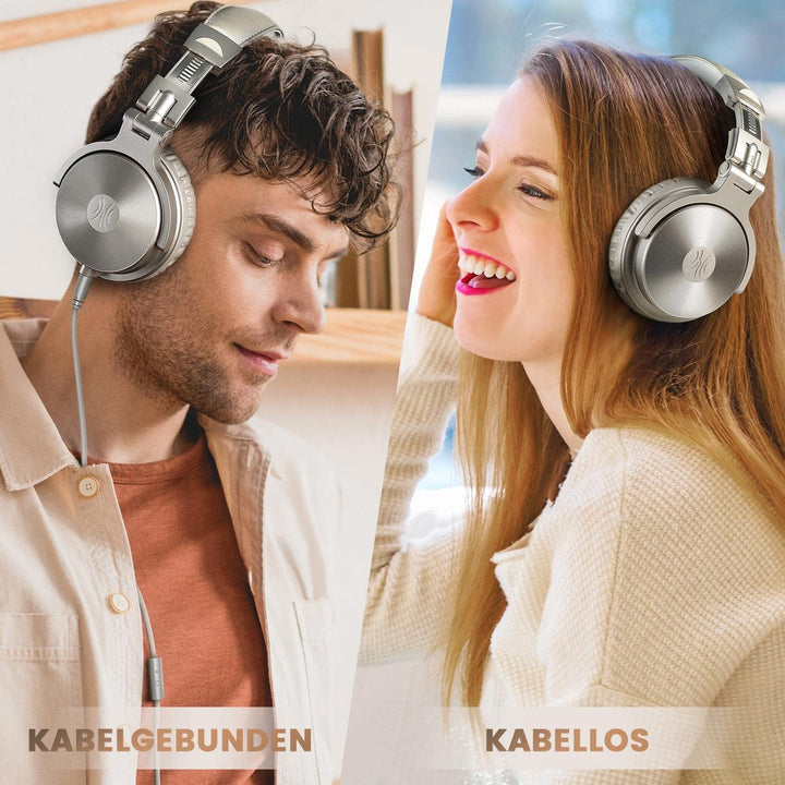 OneOdio Bluetooth Kopfhörer Over Ear [Bis zu 110 Std & BT 5.2] Geschlossene Musik Headphones Kabello