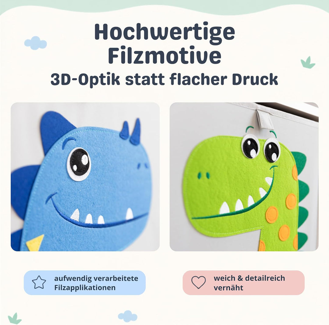 wonneklein Aufbewahrungsbox Kinder für Kallax Regal I Einsatz Kinderregal I Faltbox 33x33x33 Kinderz