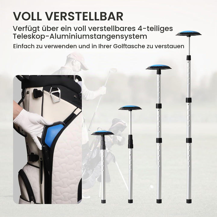 LOVMEAD Golf Travelcover, Golf Protector Travel Covers Support System Backbone-Reiseabdeckung aus Al
