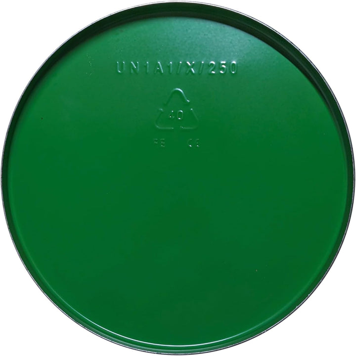 Maier Stahlfass Blechfass Spundfass Ölfass Deckelfass Metallfass, (62 Liter) grün