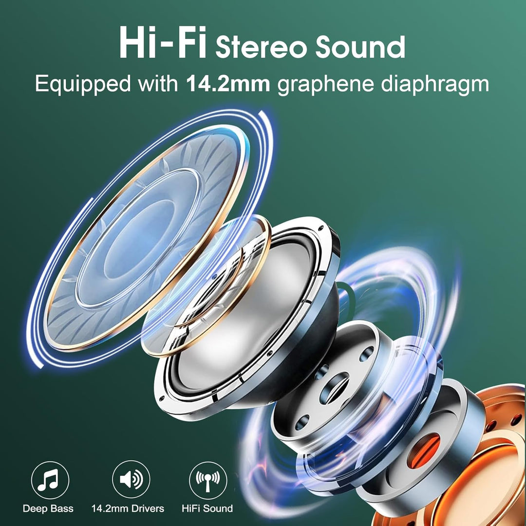 AI Kopfhörer Übersetzer, 3-in-1Bluetooth 5.4 Echtzeit Sprachübersetzer Kopfhörer 164 Sprachen mit Ap