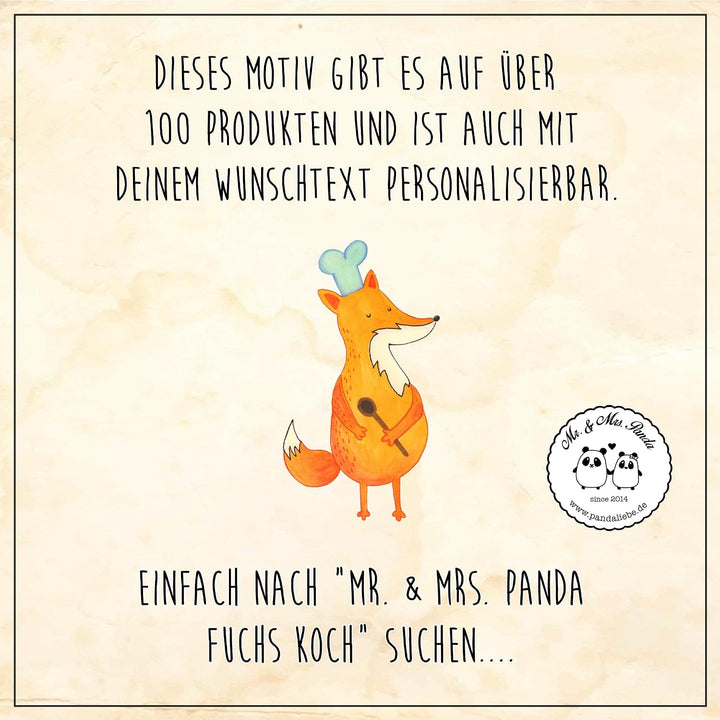 Mr. &amp; Mrs. Panda Motiv WC Sitz Fuchs Koch - Geschenk, Küche Deko, Kochlöffel, Küche Spruch, Toilette